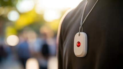 Explore the security and peace of mind offered by this personal emergency response system PERS pendant, designed for seniors and individuals needing immediate assistance discover how this medical