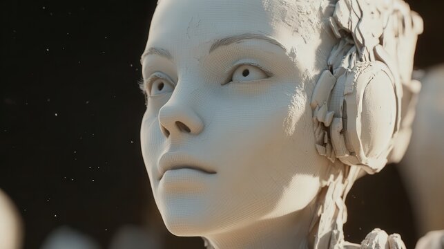 AI system used in the entertainment industry that automatically generates 3D models of movie characters,
