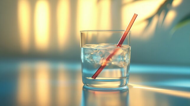 light causes a straw in a glass of water to appear bent.