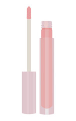 lipstick, lipgloss, lipmatte icon makeup isolated illustration vector design