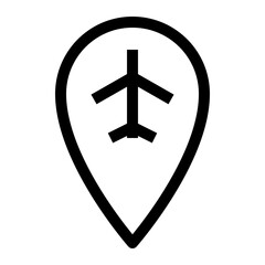 Obraz premium travel thin icon