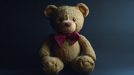  A Timeless Classic Iconic Teddy Bear on White Background