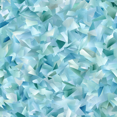 Fototapeta premium Abstract polygonal shards mosaic background. Blue, teal, white colored geometric shapes pattern