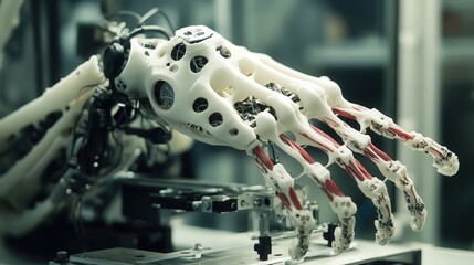 performing high-precision 3D printing in the medical field, creating custom prosthetics and implants for patients.