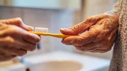 Dementia symptoms in an elderly person showing difficulty performing routine tasks. Featuring forgetfulness and confusion