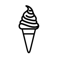 Simple Ice Cream Cone Icon