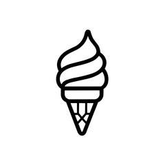 Simple Ice Cream Cone Icon
