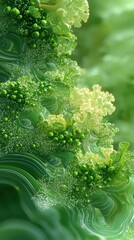 Saint Patrick Day algae 3d background