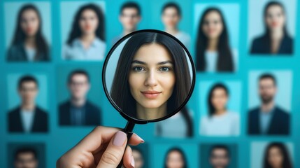 Human resource selection process..... Recruitment and hiring concept