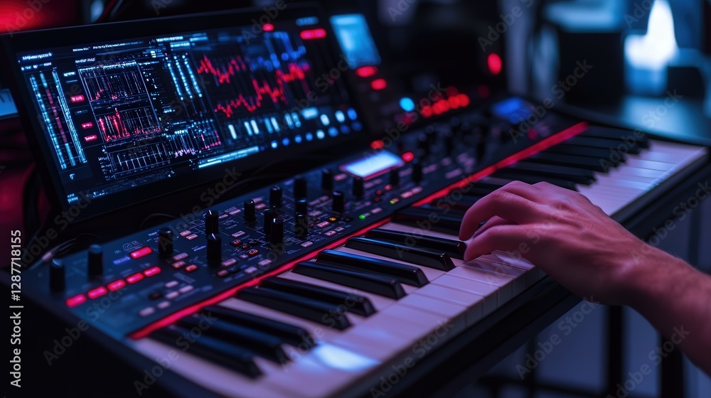 Poster ai-driven music composition tool that generates original melodies and harmonies based on user input 