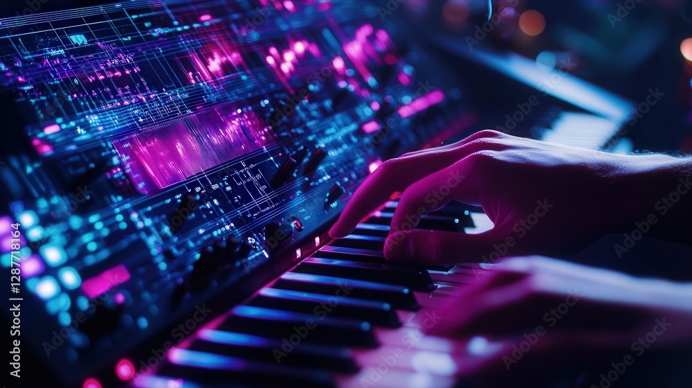 Poster ai-driven music composition tool that generates original melodies and harmonies based on user input 