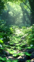 Saint Patrick Day jungle 3d background