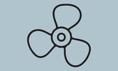 Ceiling Fan art vector illustration illustration, propeller, symbol, vector, three-dimensional, wind, fan, air, ceiling, light, sun, design, flower, icon, sign, summer, blowing, climate, clip art, com