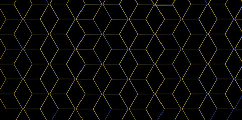 Abstract technology background with hexagons. modern geometric hexagon shape Poster, wallpaper, Landing page. geometric hexagonal, triangle, shape. Vector illustration. can be used in cover design.