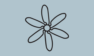 Ceiling Fan art vector illustration illustration, propeller, symbol, vector, three-dimensional, wind, fan, air, ceiling, light, sun, design, flower, icon, sign, summer, blowing, climate, clip art, com