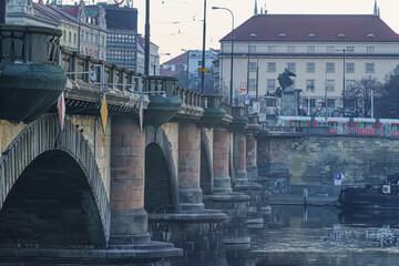 Beautiful city Prague Early morning