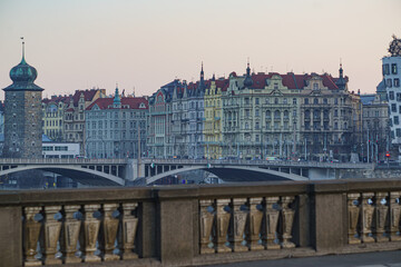 Beautiful city Prague Early morning
