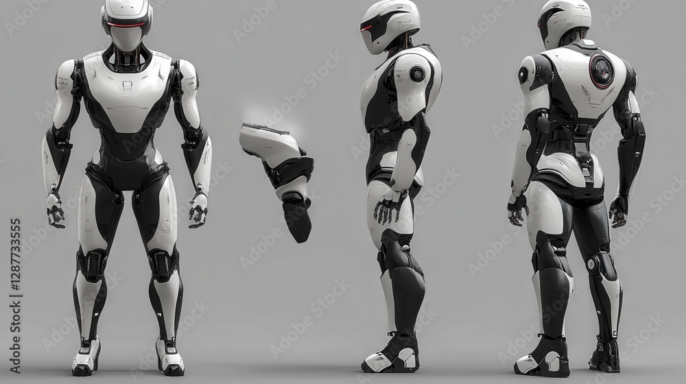 Poster advanced humanoid robot with ai-enhanced interaction capabilities