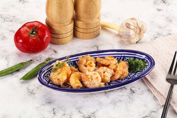 Stir fried prawn in sweet and sour sauce