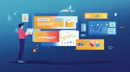 AI-driven tool that creates dynamic presentations by analyzing text and automatically generating relevant images, videos, and graphs.