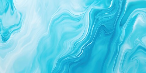 Fototapeta premium Swirling patterns of turquoise and white create a calming abstract design for relaxation or creative inspiration