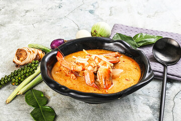 Tom Yum soup with prawn