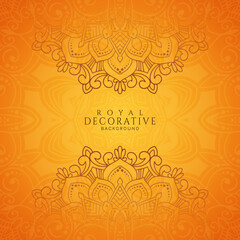 Stylish elegant floral frame mandala ornate background