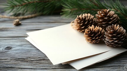 Obraz premium Holiday Cards on Wood