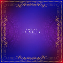 Stylish elegant floral frame mandala ornate background