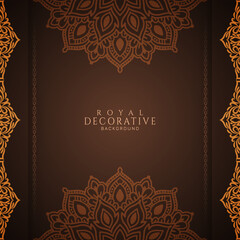 Artistic beautiful floral frame elegant mandala frame background