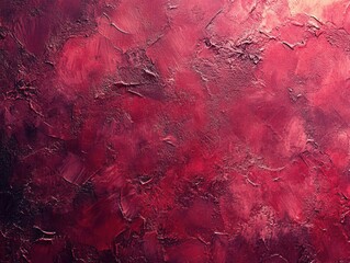 Abstract crimson canvas with textured brushstrokes and dynamic gradient creating a dramatic and artistic background for creative projects and design elements