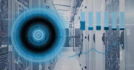 Image of scope scanning and data processing over computer servers