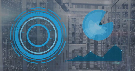 Image of scope scanning and data processing over computer servers