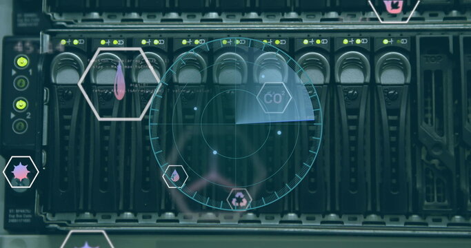 Image of scope scanning and data processing over computer servers