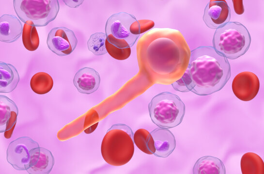 Clostridium Tetani Bacteria (tetanus neurotoxin) - 3d illustration closeup view