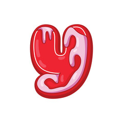 Fototapeta premium Valentine Alphabet