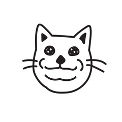 Funny cat face doole