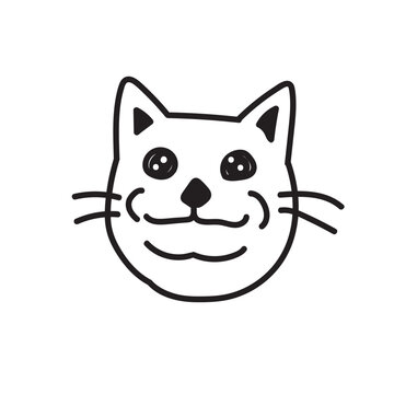 Funny cat face doole