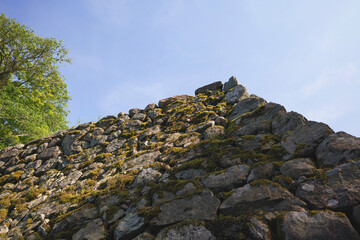 Ruins of a castle in the Warring States Period, Japan