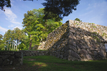 Ruins of a castle in the Warring States Period, Japan