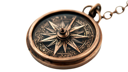 Vintage bronze compass with intricate designs perfect for those who love and discovering new horizons  This antique style navigation tool symbolizes the spirit of adventure