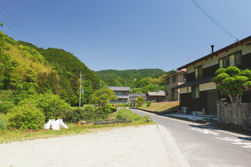 a traditional private house in a rural village deep in the mountains of Japan