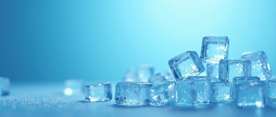 ice cubes background