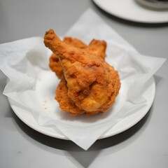 fried chicken wings on plate