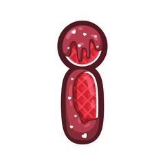 Obraz premium Valentine Alphabet