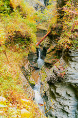 Beautiful Autumn in Watkins Glen State Park