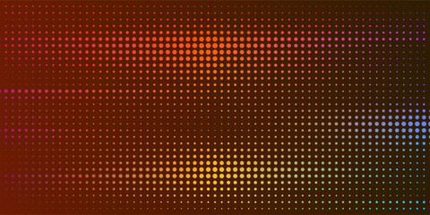 Obraz premium Halftone colorful dotted background. Abstract vector gradient dotted textured corners
