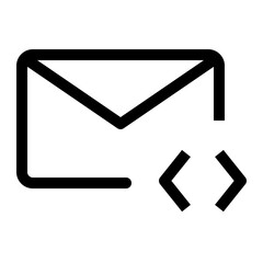 email thin icon