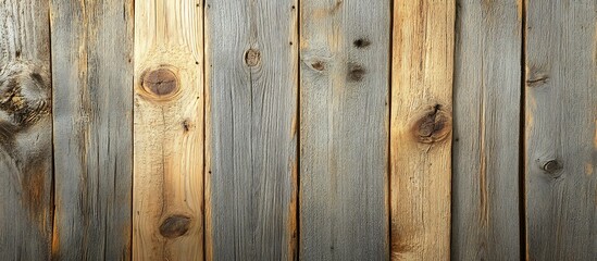 Fototapeta premium Rustic Wood Plank Fence