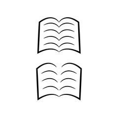 Book icon flat vector illustration